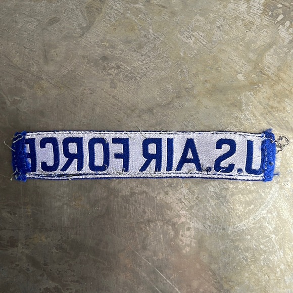 U.S. AIR FORCE blue tape patch, vintage - Picture 3 of 11